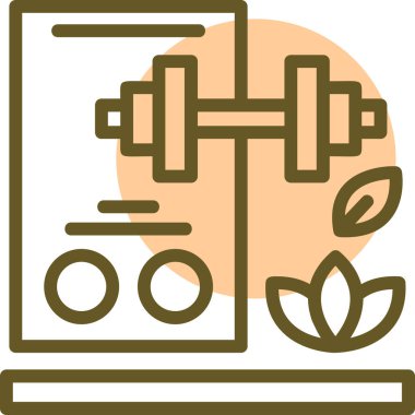 Sağlıklı bir yaşam tarzı. Basit resimleme