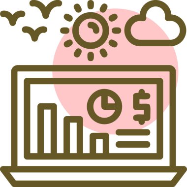 iş büyümesi simgesi vektör illüstrasyonu