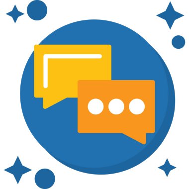 Sohbet mesajı. Basit tasarım