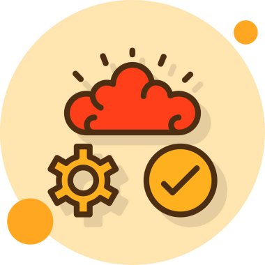 vektör Bulut simgesi illüstrasyonu