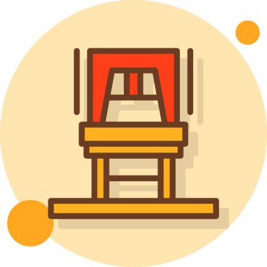 mobilya kutsal kişilerin resmi, vektör çizim