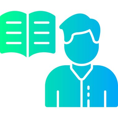 Kitap. Web simgesi basit illüstrasyon