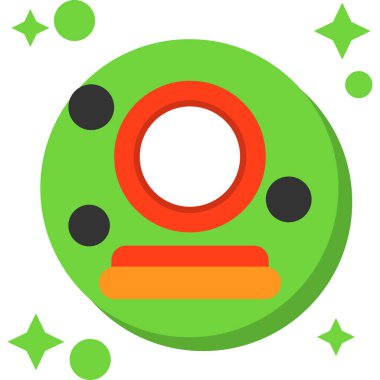 Yangın hortumu bağlantı contası basit düz illüstrasyon