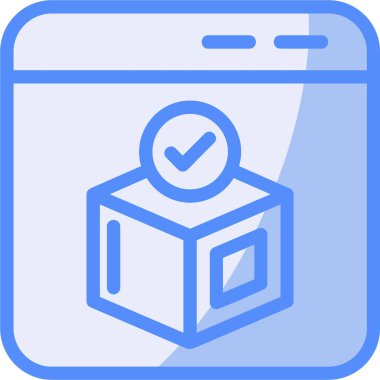 onay kutusu simgesi vektör çizimi