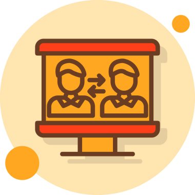 Basit vektör illüstrasyon iş simgesi