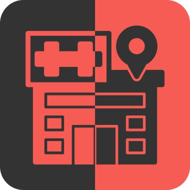 bina simgesi, vektör illüstrasyonu