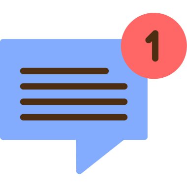 Konuşma balonu vektör tasarımı