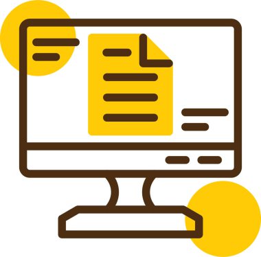 Dosya. Web simgesi basit illüstrasyon