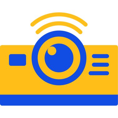 Kamera. Web simgesi basit illüstrasyon