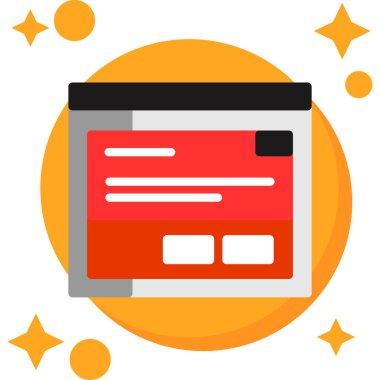 Bilgisayar. Web simgesi vektör illüstrasyonu