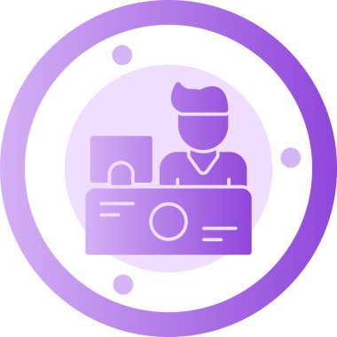 İş. Web simgesi basit illüstrasyon