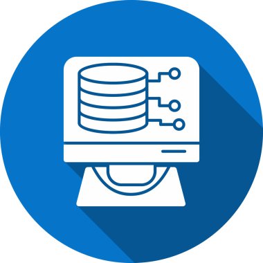 sunucu vektör renk simgesi