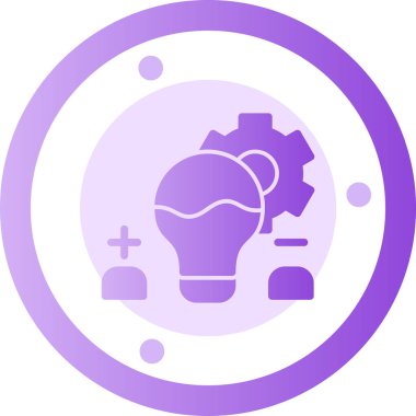 Ampul. Web simgesi basit illüstrasyon