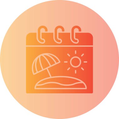 şemsiye simgesi vektör illüstrasyonu