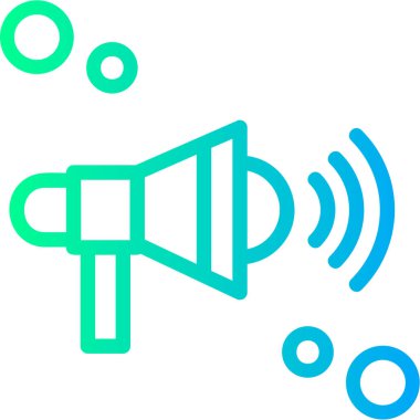 Konuşmacı. Web simgesi basit illüstrasyon