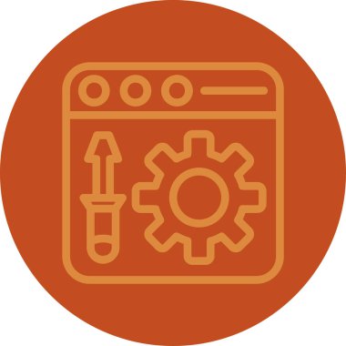 Seo simgesinin vektör illüstrasyonu