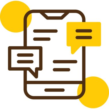 Konuş. Web simgesi basit illüstrasyon