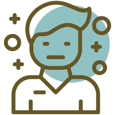 avatar. Web simgesi basit illüstrasyon