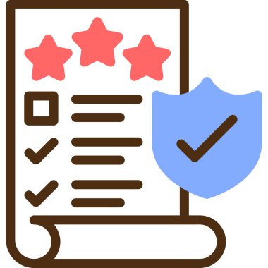 Kontrol listesi simgesi vektör illüstrasyonu