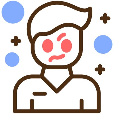 avatar. Web simgesi basit illüstrasyon