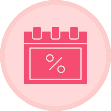 İndirim indirimi simgesi - taslak biçimi