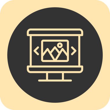 Soyut arkaplanda izole edilmiş simge izle