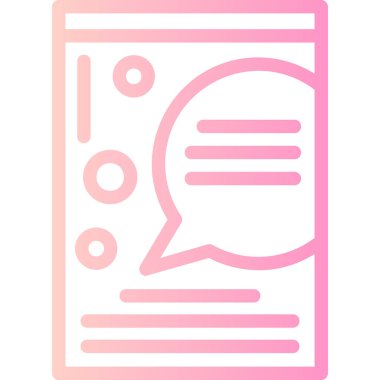 Sohbet simgesi vektör illüstrasyonu