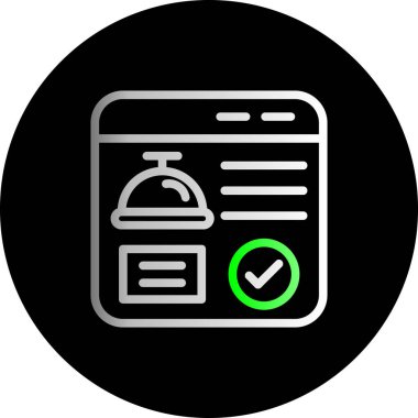 Kontrol listesi vektör düz simge tasarımı