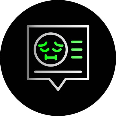 Sohbet simgesi, vektör çizimi