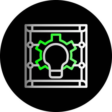 Benzersiz fikir vektör simgesi