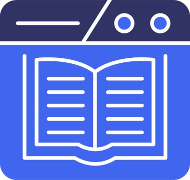 kitap simgesi vektör illüstrasyonu