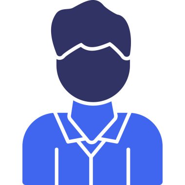 avatar erkek insan simgesi ana hat biçiminde