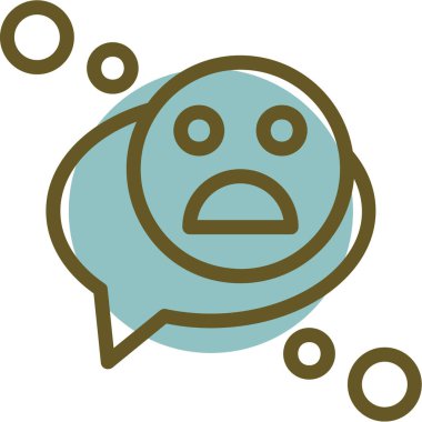 Konuş. Web simgesi basit illüstrasyon