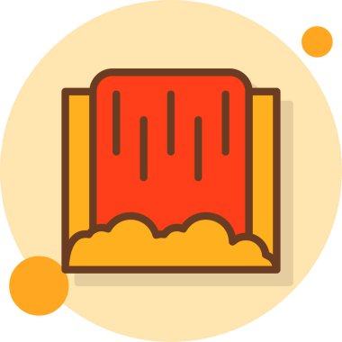 Bir kitap simgesinin vektör illüstrasyonu