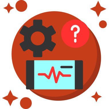 Bir yaratıcı simgenin vektör modern illüstrasyonu