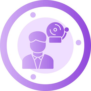 Bir simgenin vektör illüstrasyonu