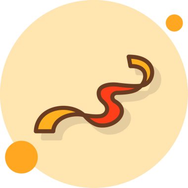 Sıcak kahve ikonu düz stil