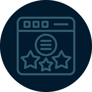 Seo simgesinin vektör illüstrasyonu