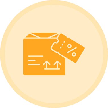 Bir hediye simgesinin vektör illüstrasyonu