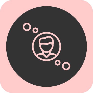 Bir insan simgesinin vektör illüstrasyonu