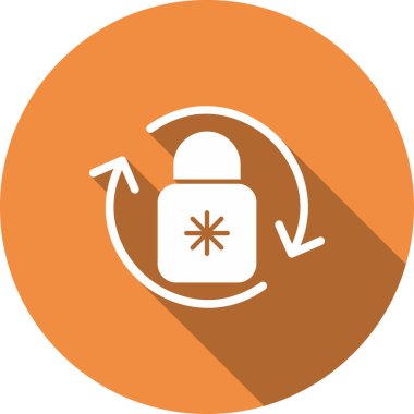 Bir kilit simgesinin vektör illüstrasyonu