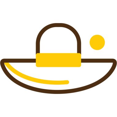 Şapka. Web simgesi basit illüstrasyon