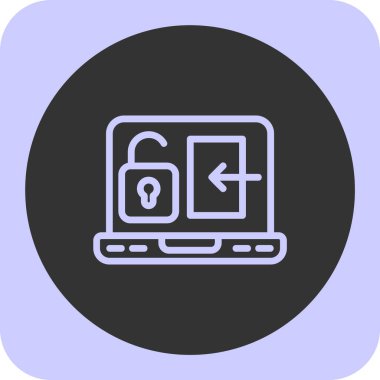 Web simgesi, internet güvenliğinin vektör illüstrasyonu