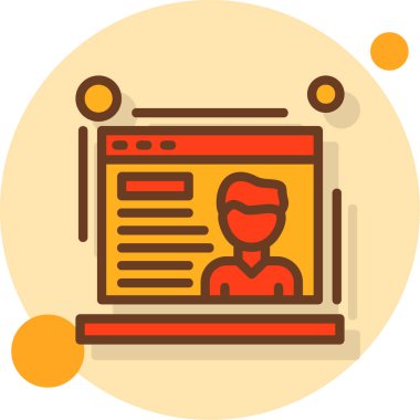 çevrimiçi öğrenme eğitim simgesi