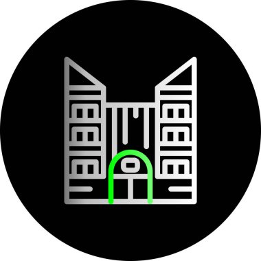 Bir bina simgesinin illüstrasyonu