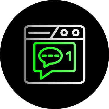 Projeniz için vektör sohbet simgesi