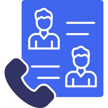 İş Kişileri Solid İki Renkli Web simgesi, vektör illüstrasyonu