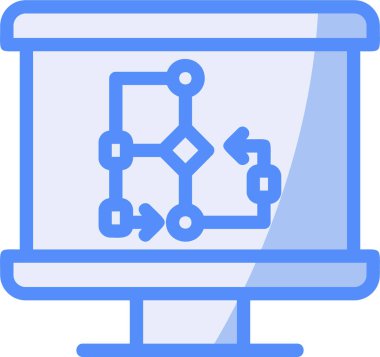 Veri analizi. Web simgesi basit illüstrasyon