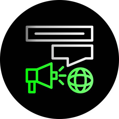 mesaj vektör simgesi modern illüstrasyon