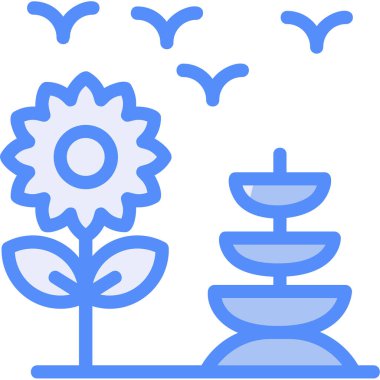 Bitki. Web simgesi basit tasarım